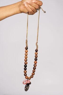 Collier bois 3 pendentif