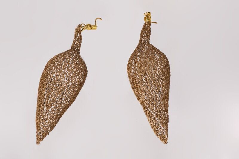 Boucles d'oreilles piment filetées claire
