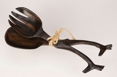 CUILLERE ET FOURCHETTE EN BOIS