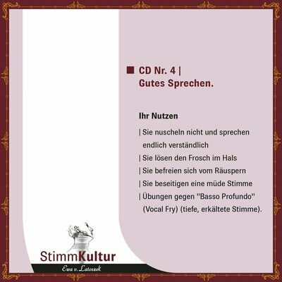 CD4 Gutes Sprechen. Ewa v. Latoszek