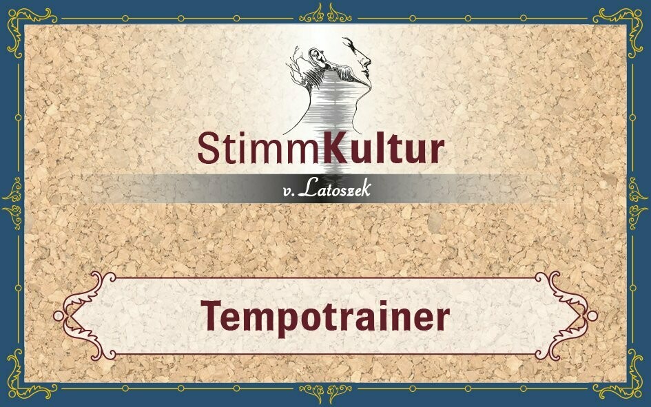 Aussprache-Tool. Tempotrainer - Korken.  Ewa v. Latoszek