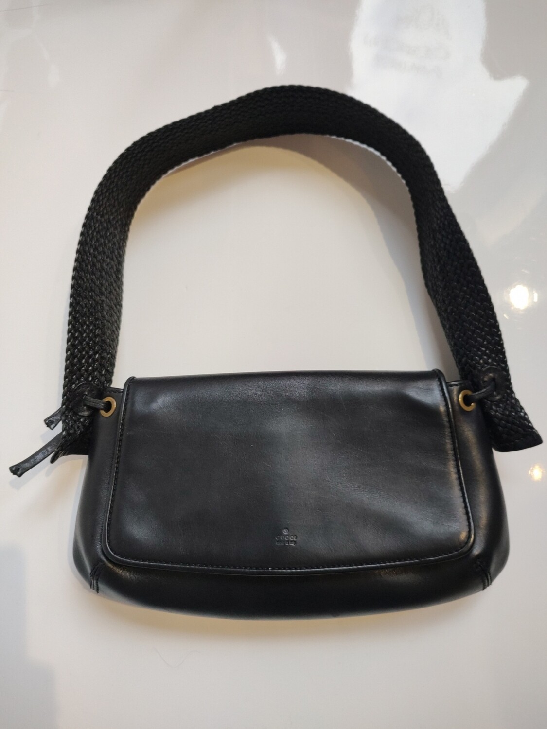 Gucci black leather bag