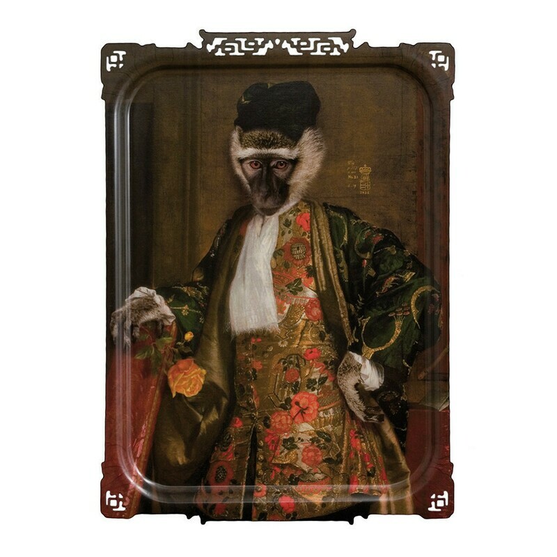 Galerie De Portraits Large Rectangular Tray Cornelius- Ibride