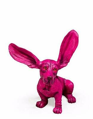 Purple / Pink Surprised Basset Hound