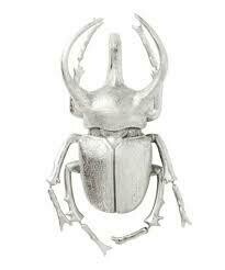 Extra Large Silver Beetle