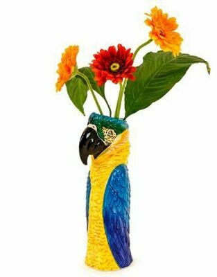 Parrot Ceramic Vase