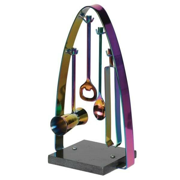 Iridescent 4 Piece Bar Set