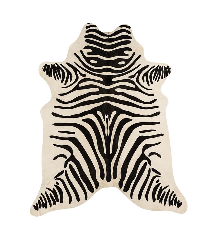 Rodeo Cowhide Zebra Rug
