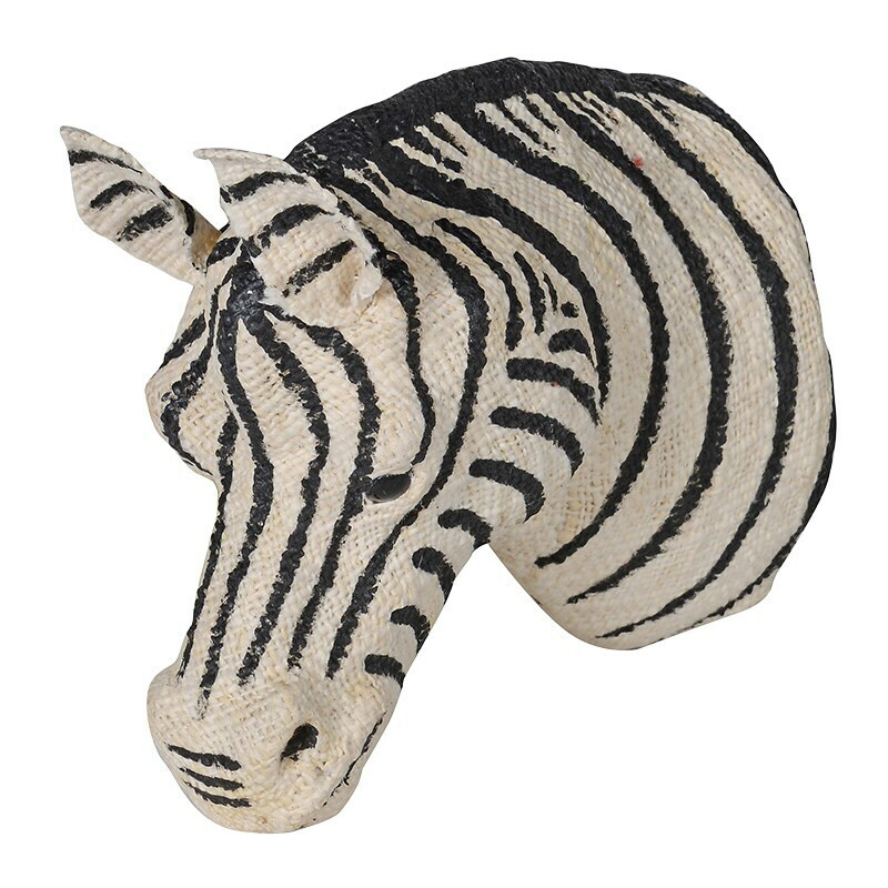 Small Zebra Head Wall Decor