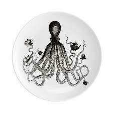 Octopus For Tea 10" Fine China Plate