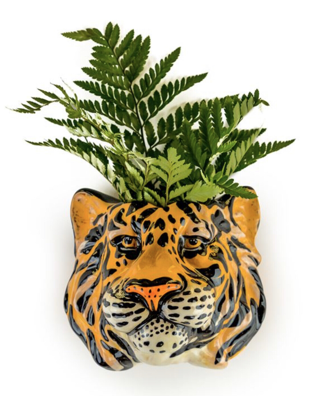 Tiger Ceramic Small Wall Sconce Vase