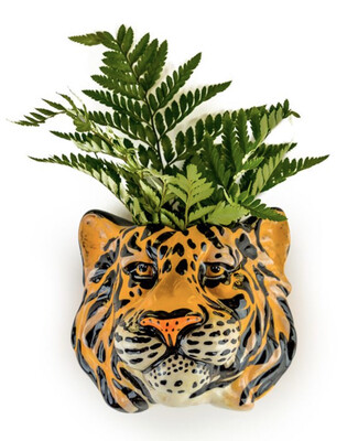 Tiger Ceramic Small Wall Sconce Vase