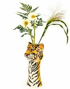 Tiger Ceramic Vase