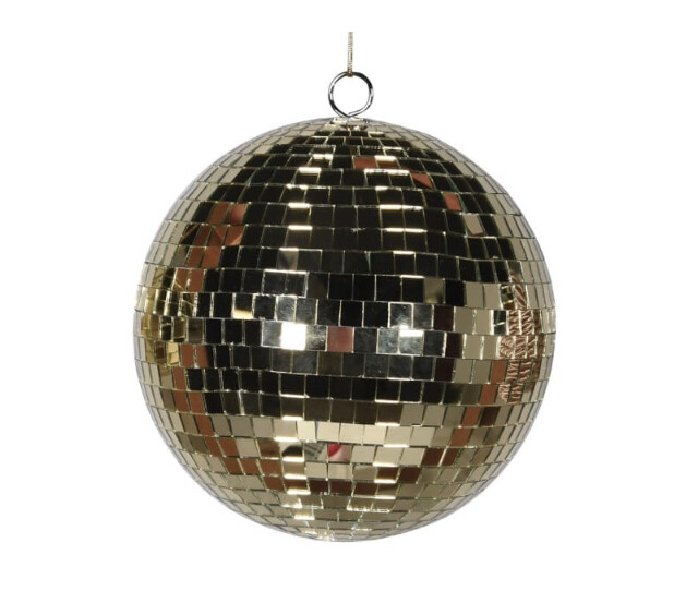 Small Gold Disco Ball Bauble