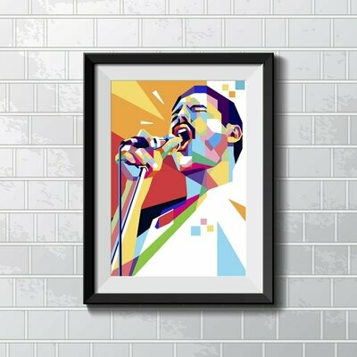 Freddie Mercury Pop Wall Art