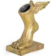 Large Antique Gold Winged Planter Foot