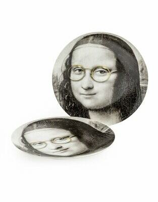 Wall Face Plate - Mona Lisa Glasses 10