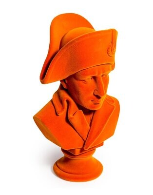 Orange Flock Large Napoleon Bust