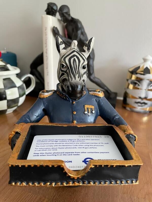 Gentry Zebra Card Holder / Sweet Tray