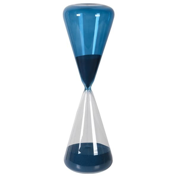 Blue sand 60 min hour glass