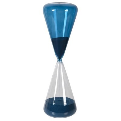 Blue sand 60 min hour glass