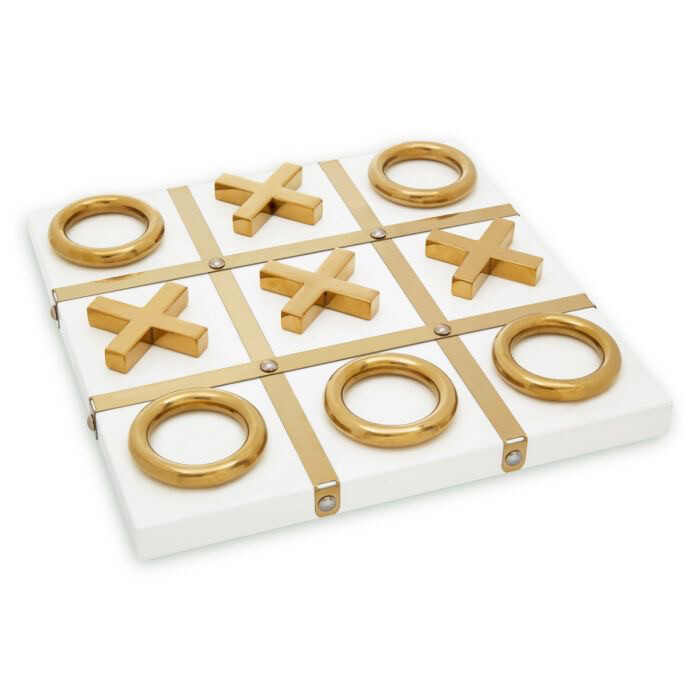 Tic Tac Toe Game Brass