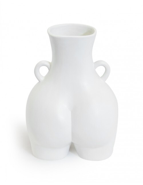 Matt White Small Love Handles Booty Vase