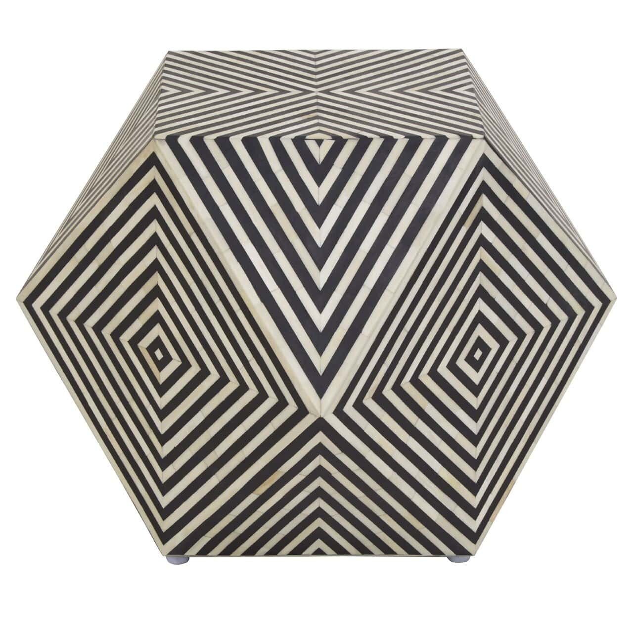 Fusion Buffalo Bone Diamond Stool
