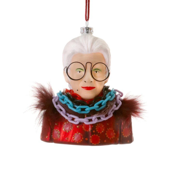 Iris Apfel Tree Bauble Decoration