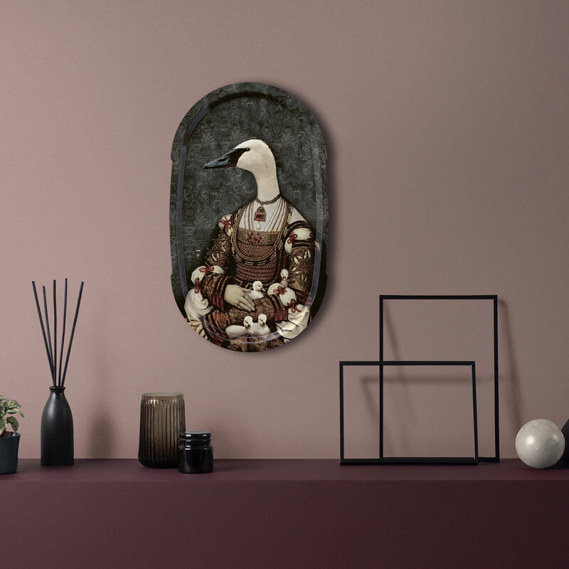 Galerie De Portraits Rectangular Tray Bianca - Ibride