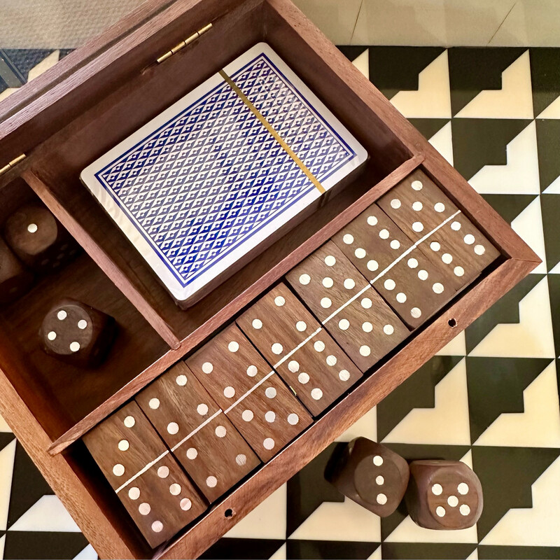Domino, Dice & Card Set