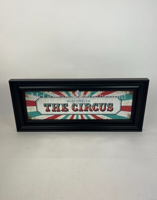 Large Mirrored Welcome To The Circus Wall Sign