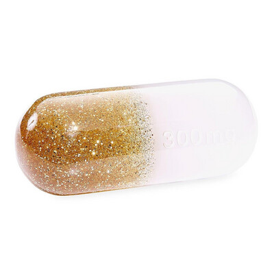 Small Acrylic pill Gold Jonathan Adler