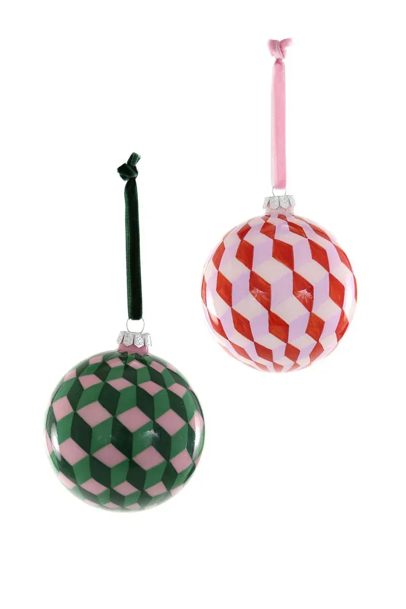 Tumbling Block Baubles
