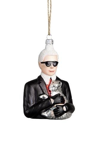 Karl Lagerfield Tree Bauble Decoration
