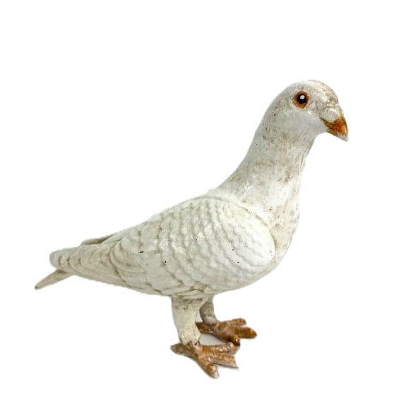 Cast Iron White Dove Figure