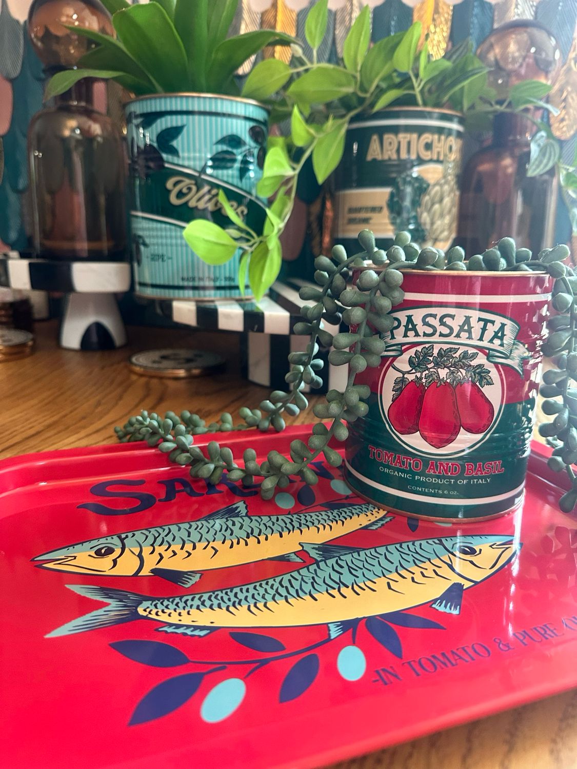 Sardines Red Tray Small