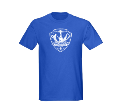 Alien Abduction Camping Club T-Shirt ROYAL BLUE — SCREEN PRINTED