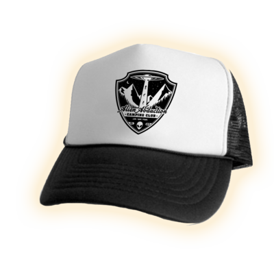 Alien Abduction Camping Club Trucker Hat BLACK 7 WHITE 1