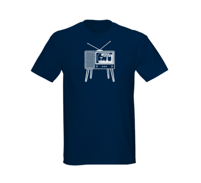 Alien Abduction Camping Club T-Shirt RETRO TV — SCREEN PRINTED