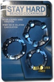 1 1/4" Clear Cock Ring Set