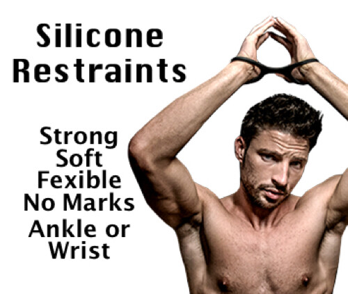 Silicone Handcuff Restraints - Black