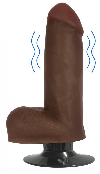 Jock Dark Vibrating Dildo with Balls 6-11 Inches, Size: 6 Inch