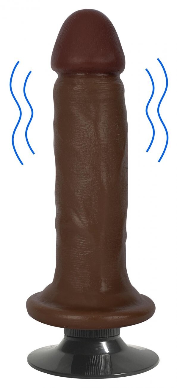 Jock Dark Vibrating Dildo - 6-8 Inch, Size: 6 inch
