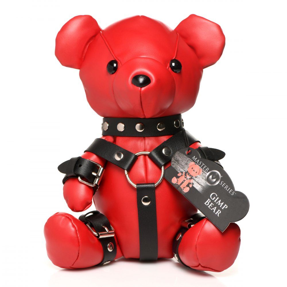 Gimp Teddy Bear in Red or Black