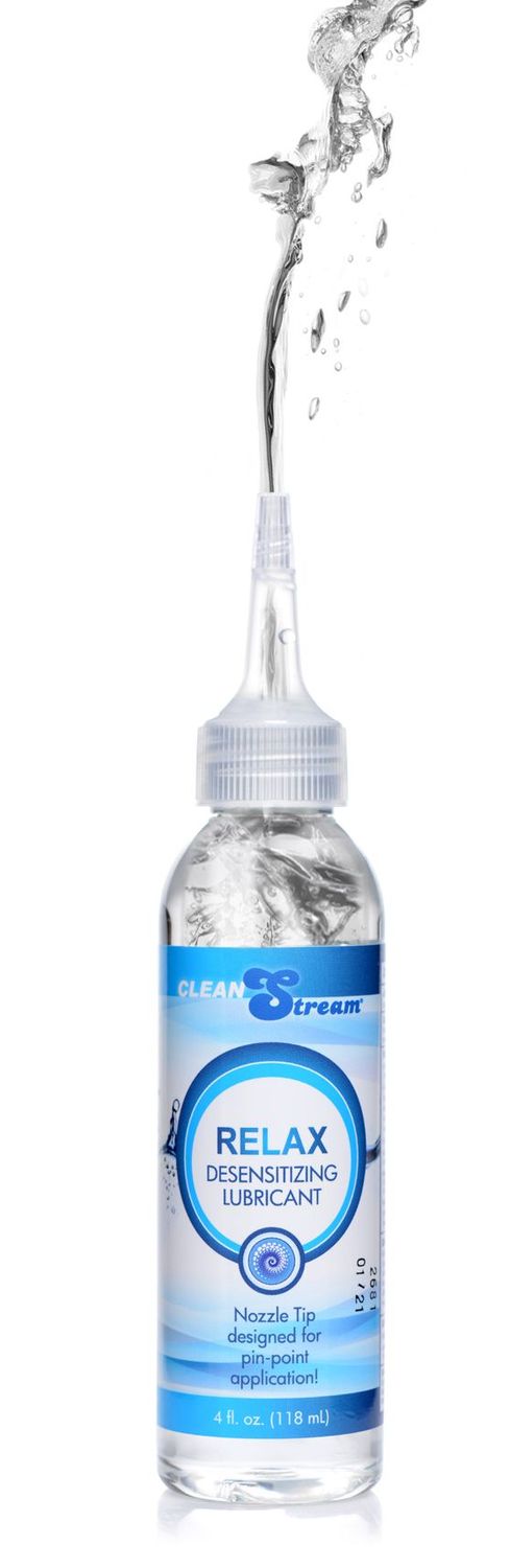 Relax Desensitizing Lubricant With Nozzle Tip - Oz., Weight: 4 Oz