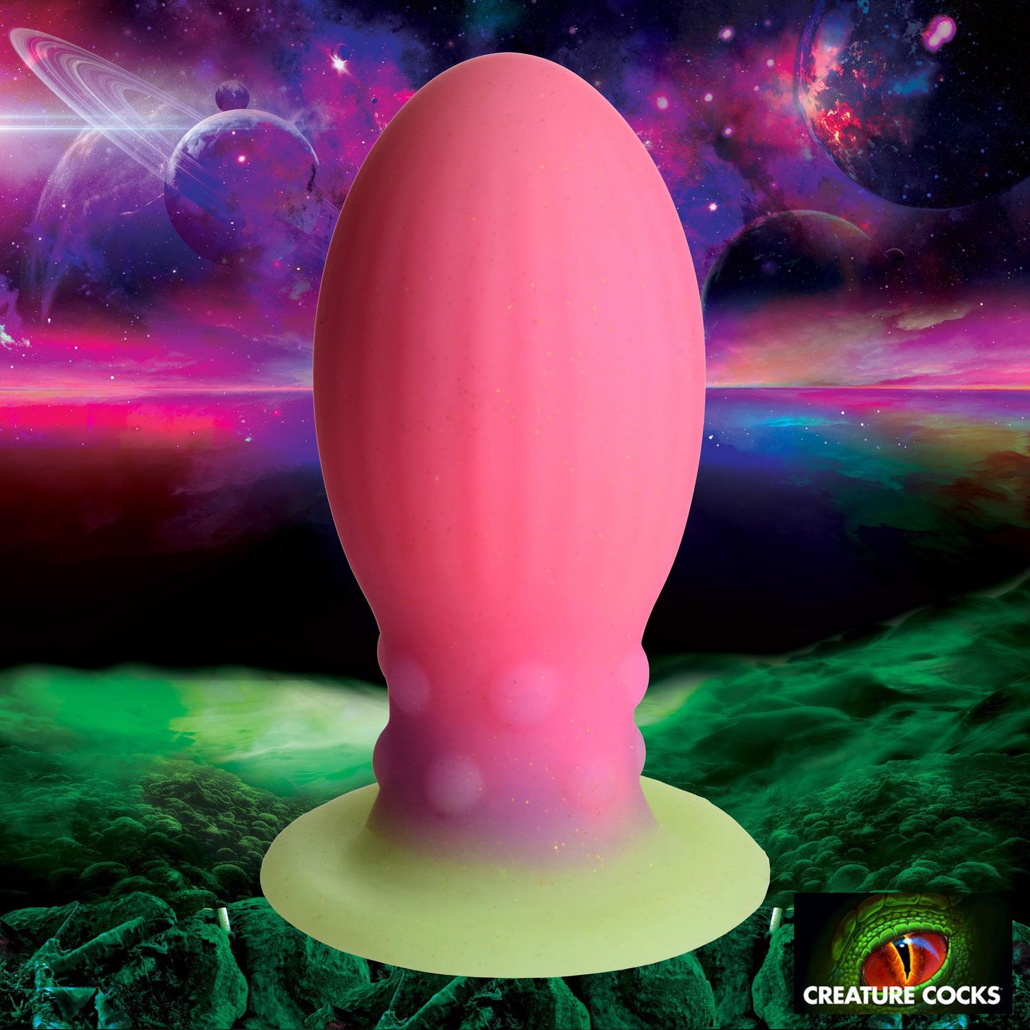 Xeno Egg Glow In The Dark Silicone Egg, Size: Large