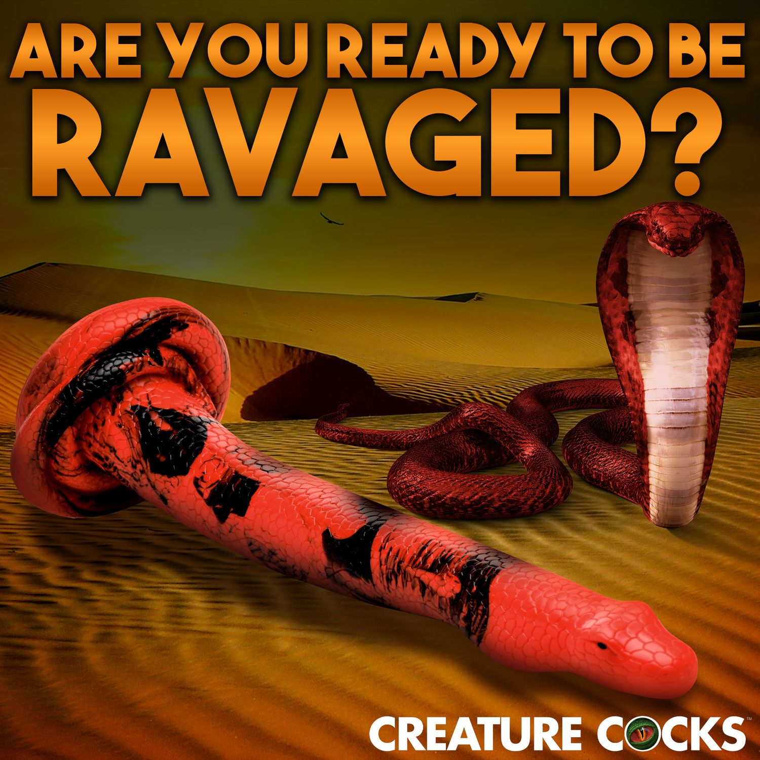 King Cobra Silicone Dildo - Inch, Size: 14 Inch