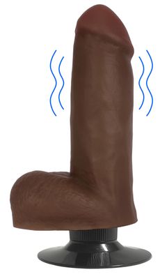 Jock Dark Vibrating Dildo With Balls
