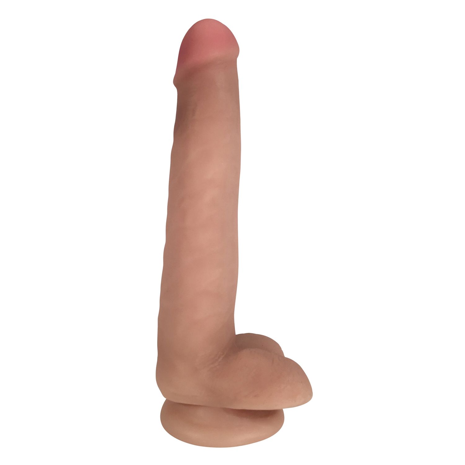 Easy Riders 8 Inch Dual Density Dildo With Balls, Color: Flesh